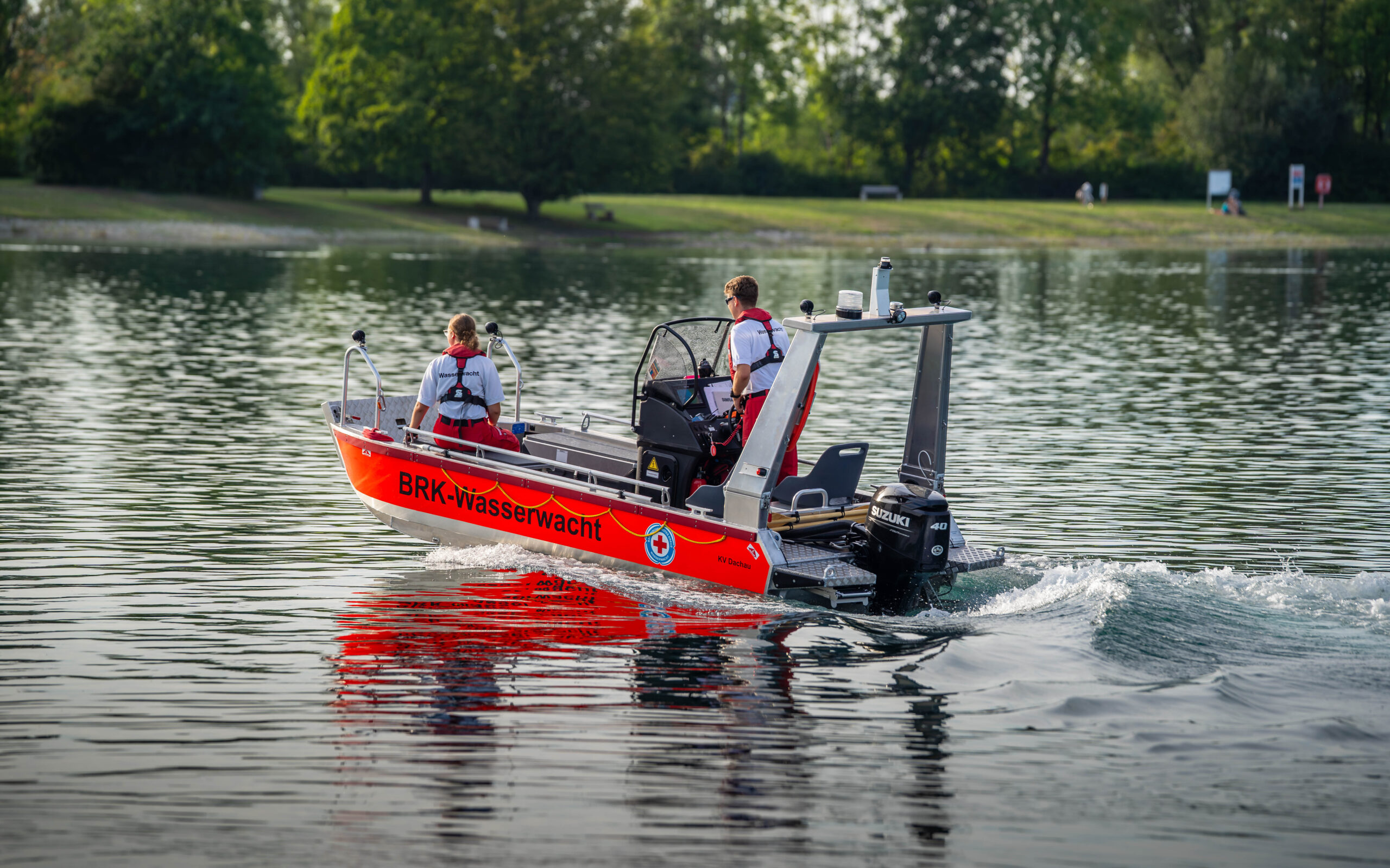 Wasserrettungsboot KFD 99/1 am Karlsfelder See